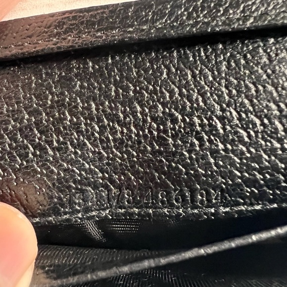 Authentic Gucci GG Black Canvas Bi-Fold Wallet w/ Boot and Gucci Logo Charm - Picture 4 of 9